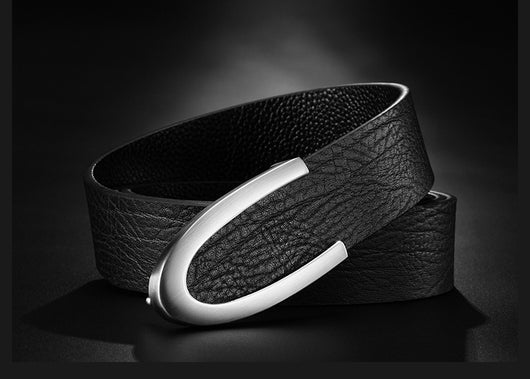 Cinturón de Cuero Genuino para Hombre con Hebilla de Precisión - Image 19