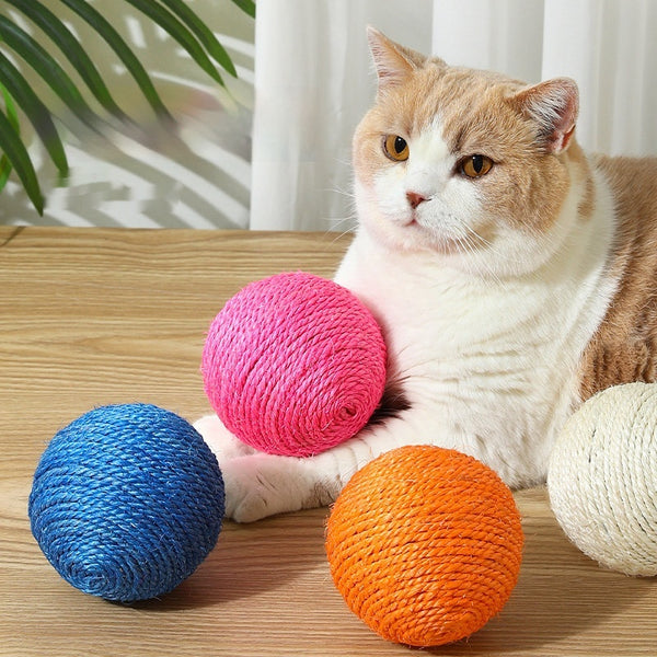 Juguete Interactivo para Gatos - Pelota Mordedora y Aliviador de Estrés