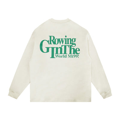 Camiseta Manga Larga con Estampado Letras Americana - Image 5