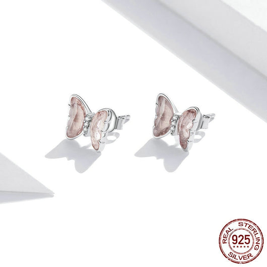 Aretes de Cristal Mariposa Elegancia Temperamental - Image 3