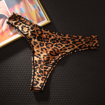 Tanga Estampado Leopardo Estilo Europeo Sexy Sin Costuras - Image 2