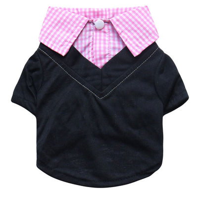 Traje de Gala con Cuello Puntiagudo a Cuadros para Perros - Image 10