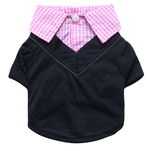 Traje de Gala con Cuello Puntiagudo a Cuadros para Perros - Image 10
