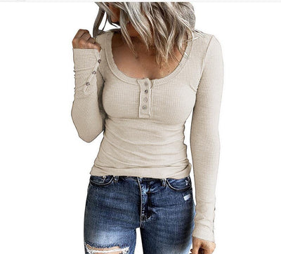 Chaleco de Botones Mujer con Cuello V y Manga Larga - Image 11