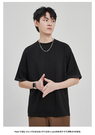 Camiseta Drape Suelta para Hombre - Estilo Casual Relajado - Image 18