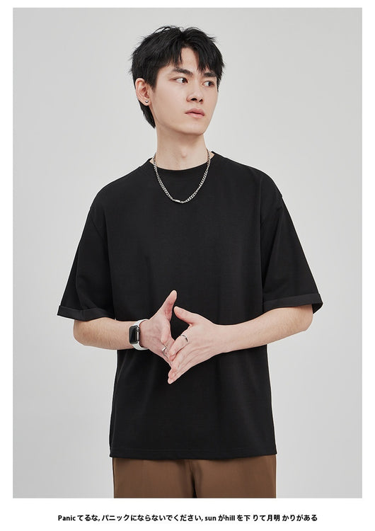 Camiseta Drape Suelta para Hombre - Estilo Casual Relajado - Image 18