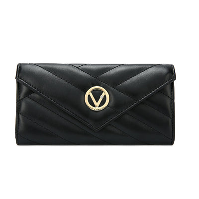 Billetera Mujer con Bordado Lingge - Diseño Elegante Dos Pliegues - Image 10