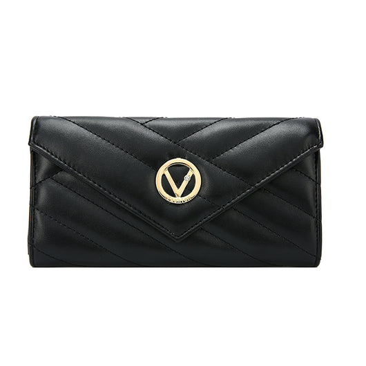 Billetera Mujer con Bordado Lingge - Diseño Elegante Dos Pliegues - Image 10