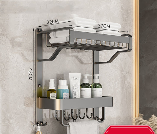 Organizador de Baño Mural Multicapa sin Perforaciones - Image 22
