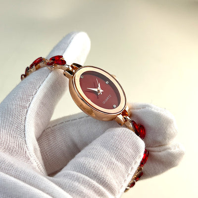 Reloj Pulsera Ovalado de Lujo Retro - Cuarzo de Alta Gama para Mujer - Image 29