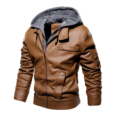 Abrigo de Cuero para Hombre Elegante y Cálido - Image 4