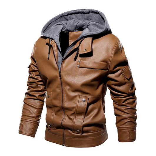 Abrigo de Cuero para Hombre Elegante y Cálido - Image 4