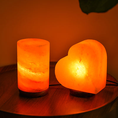 Lámpara Nocturna de Cristal Natural con Iones Negativos para Dormitorio y Sala