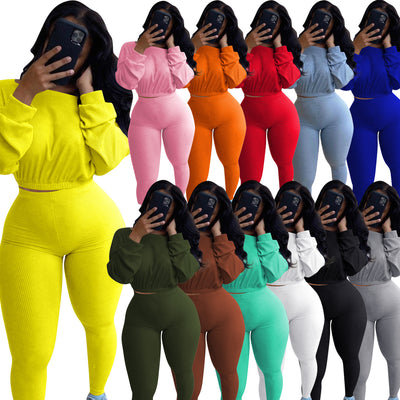Conjunto Athleisure Acanalado para Mujer - Estilo Otoño - Image 41