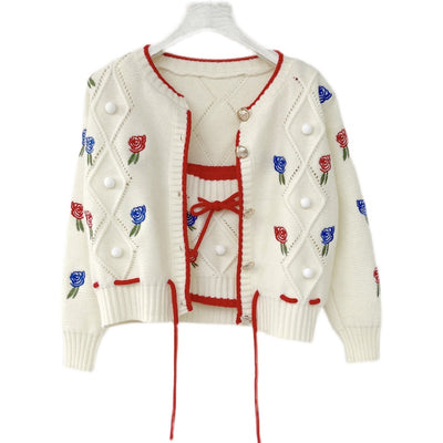 Cardigan Holgado Estilo Universitario para Mujer - Image 75