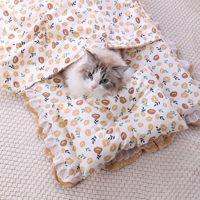 Cama Acolchada Tres Piezas para Gatos y Perros - Colchoneta de Algodón Premium - Image 3