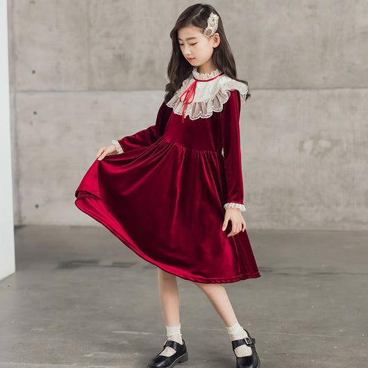 Vestido de Terciopelo Princesa para Niñas - Image 7