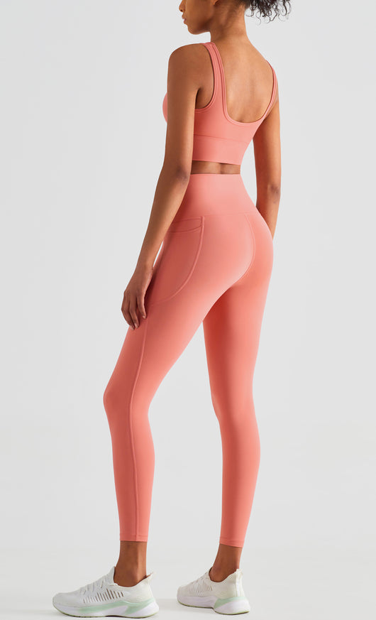 Pantalones Deportivos Levantacaderas con Bolsillos Laterales y Cintura Alta - Image 6