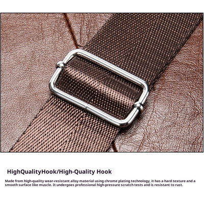 Bolso Mensajero de Cuero Vintage para Hombre - Piel Vacuna Premium - Image 19
