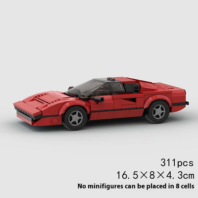 Auto de Carreras Rojo con Bloques de Construcción Pequeños para Niños - Image 5