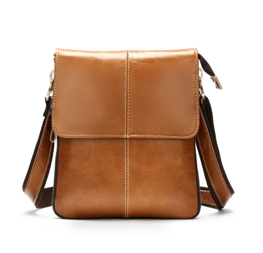 Bolsa Mensajero de Cuero Vertical para Hombre - Image 14