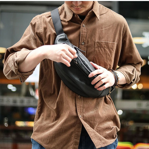 Bolsa Bandolera para Celular en Cuero Curtido Natural