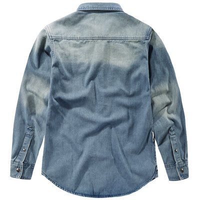 Camisa Denim Slim Fit de Manga Larga para Hombre - Image 5