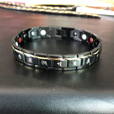 Pulsera Magnética de Aniones Doble Fila 15mm para Hombre - Image 10