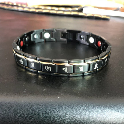 Pulsera Magnética de Aniones Doble Fila 15mm para Hombre - Image 10
