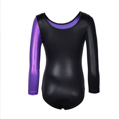 Vestido de Ballet Infantil Manga Larga con Detalles de Diamantes y Tela Transpirable - Image 10