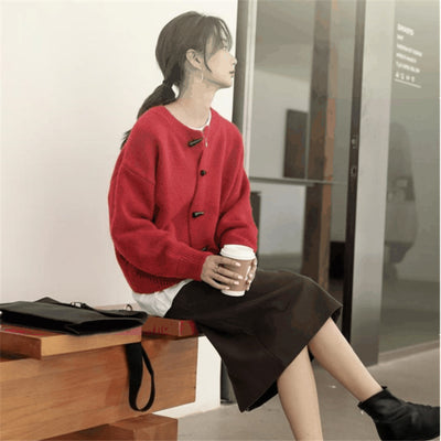 Suéter Cardigan Holgado Estilo Occidental para Mujer - Image 7