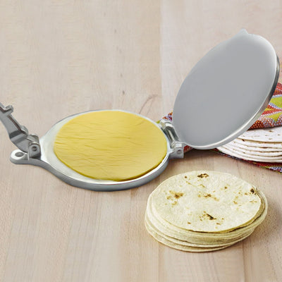 Prensa para Empanadas y Tortillas de Aluminio y Acero Inoxidable