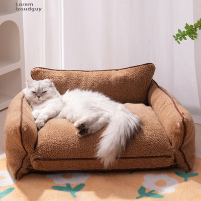 Cama Térmica para Mascotas con Colchón Desmontable y Lavable