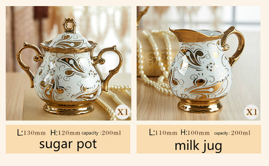 Juego de Taza y Plato de Cerámica Lujo para Café y Té - Image 13