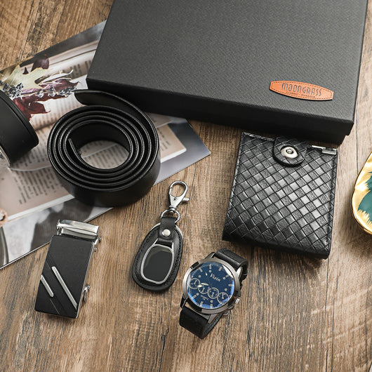 Set Completo: Reloj, Cartera, Cinturón y Llavero para Hombre - Image 13