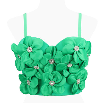 Top Bandeau Floral con Brillantes Dopamina - Image 4
