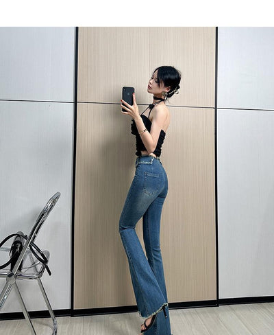 Jeans Skinny Retro Estilo Hong Kong para Mujer - Tela Ligera Verano - Image 10