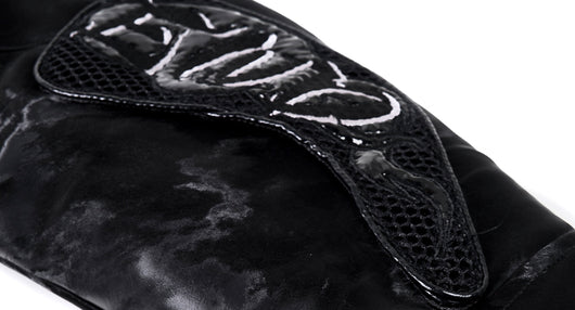 Chaqueta de Cuero Punk Negra para Motociclista - Image 17