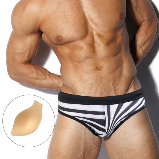 Bóxer de Baño Estampado Cebra Talle Bajo Hombre Sexy - Image 8