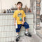 Conjunto Infantil de Dos Piezas con Pantalones Capri Cortos