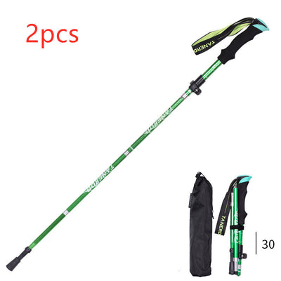 Bastón de Trekking Plegable Ultra Ligero con Mango Recto - Retráctil y Portátil - Image 7