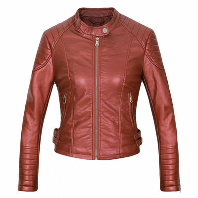 Chaqueta de Cuero PU para Motociclista - Estilo Europeo - Image 20