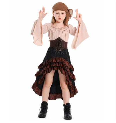 Vestido Halloween Asimétrico con Volantes y Cintura Alta - Image 14