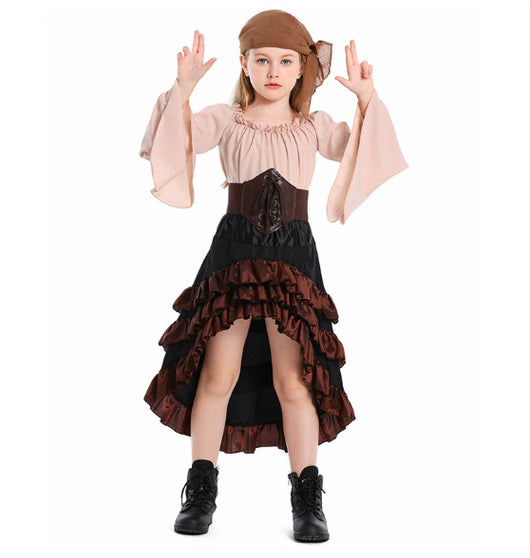 Vestido Halloween Asimétrico con Volantes y Cintura Alta - Image 14