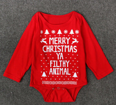 Enterizo Navideño con Alfabeto Inglés para Niños y Niñas - Image 3