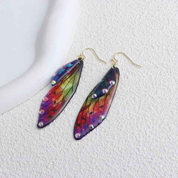 Aretes Alas de Cigarra Personalizados - Diseño Lluvia Misteriosa del Sur