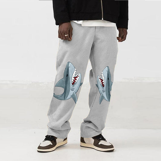Pantalones Casuales Rectos Estampados Moda Europea y Americana