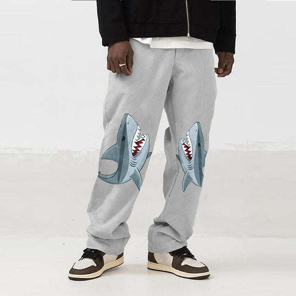 Pantalones Casuales Rectos Estampados Moda Europea y Americana