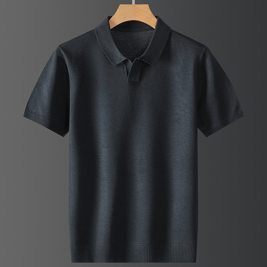 Polo Manga Corta Hombre Moderno para Otoño Invierno - Image 5
