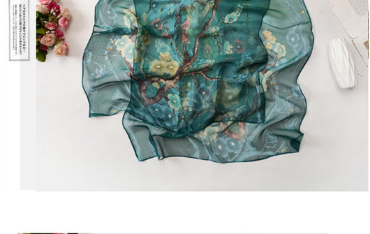 Pañuelo Playa Protección Solar Flor de Cerezo - Ligero y Suave para Mujer - Image 32
